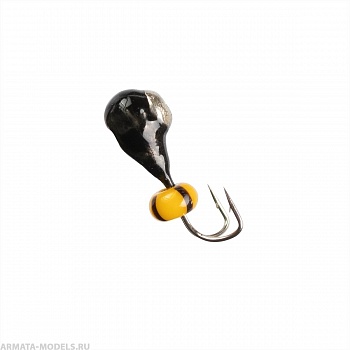 Мормышка вольф Капля с отв коза с корон + бис.3мм 0,45гр Ni (MW-K1230W-Ni) Helios( цена указана за упаковку, в количестве 10шт.)