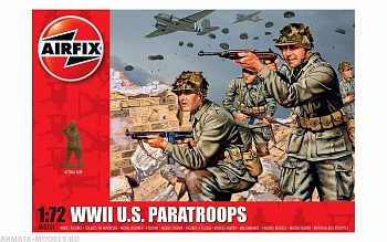 A00751 Набор фигур  WWII U.S. Paratroops