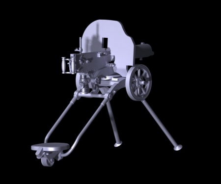 35674 Российский пулемёт Максим (1910г) ICM