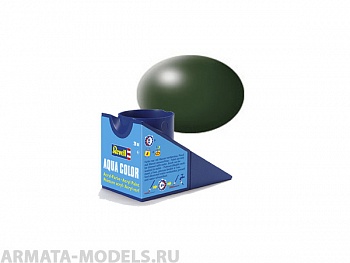 36363RE Аква-краска темно-зеленая шелково-матовая