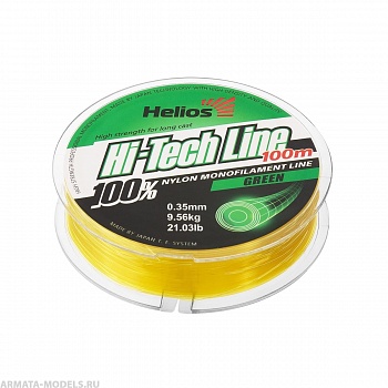 Леска Hi-tech Line Nylon Green 0,35mm/100 (HS-NB 35/100) Helios