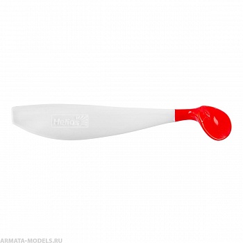 Виброхвост несъедоб. Zander 4''/10,2см White RT 100шт. (HS-36/1-003-N) Helios( цена указана за упаковку, в количестве 100шт.)