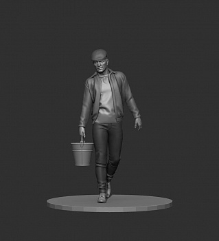 HE-35169 Миниатюра фигурка водителя с ведром #1 (Не для свободной продажи) HE-35169 Миниатюра фигурка водителя с ведром #1 (Не для свободной продажи)