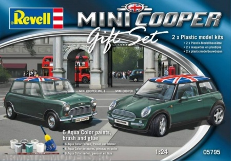 05795 Подарочный набор Mini Cooper (2 модели) Revell 05795 Подарочный набор Mini Cooper (2 модели) Revell