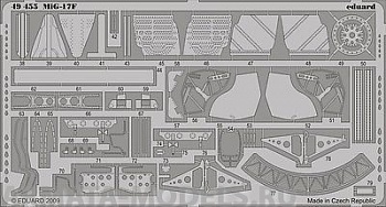 49455 Фототравление цветной интерьер+экстерьер MIG-17F For Hobby-Boss kit