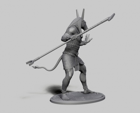 CHM-54158. Египетский бог Сет. 54 мм. Материал - смола. Chronos Miniatures