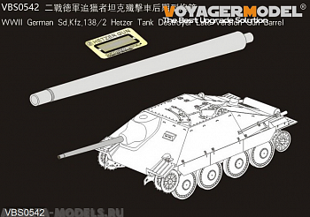 VBS0542 Ствол для немецкого истребителя танков Sd.Kfz.138 / 2 Hetzer Второй мировой войны поздней версии (GP)