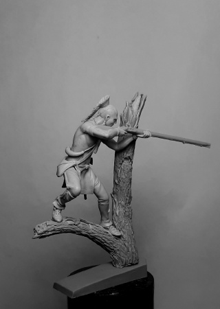 CHM-54314. Ирокез (№4), 1750-60 гг. Материал - смола. Chronos Miniatures