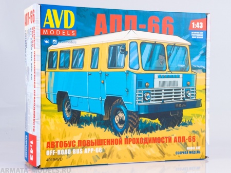 4019AVD Сборная модель Автобус повышенной проходимости АПП-66 AVD Models