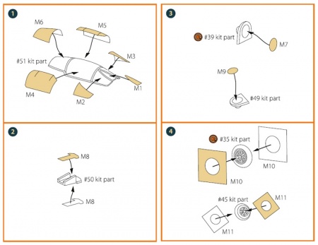 CPA72032 Маски для F-104G Lockheed, Starfighter (Revell)