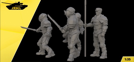AM35934 Набор фигурок DUNE Атрейдесы 4 шт Arma Models AM35934 Набор фигурок DUNE Атрейдесы 4 шт Arma Models