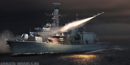 04547 Корабль  HMS TYPE 23 Frigate-Monmouth(F235) Trumpeter