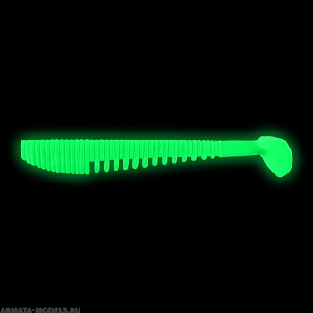 Виброхвост Varuna 4,33"/11см Phosphorus 7шт. (HS-35-041) Helios