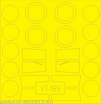 XT188ED  Окрасочная маска 15 CVT Truck / Breda 20/65 1/35 XT188ED  Окрасочная маска 15 CVT Truck / Breda 20/65 1/35
