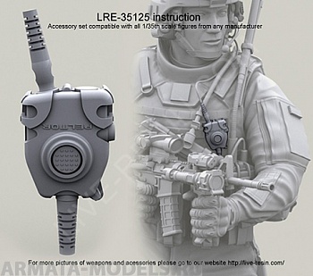 LRE35125 Кнопка Peltor Radio FL5040-02 Push to Talk (PTT) для гарнитуры Military Comtac head set