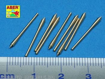 ABR-1:350-L-40  Дополнения для  Set of 9 pcs  152mm barrels for ships Richeulieu, Jean Bart & Galissonniere clas crusier для  1/350 ABR-1:350-L-40  Дополнения для  Set of 9 pcs  152mm barrels for ships Richeulieu, Jean Bart & Galissonniere clas crusier для  1/350