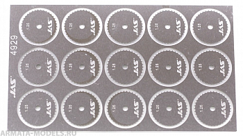 4929J Диск для ревитера d 15 мм, шаг 1.25 мм, 15 шт. 4929J Диск для ревитера d 15 мм, шаг 1.25 мм, 15 шт.