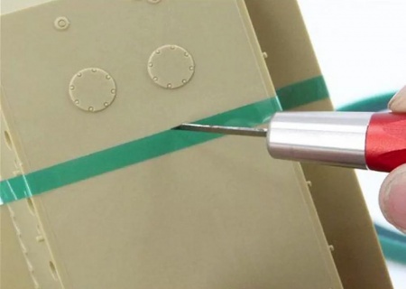 BD0037-5  Лента зеленая прозрачная с жестким краем 5 мм