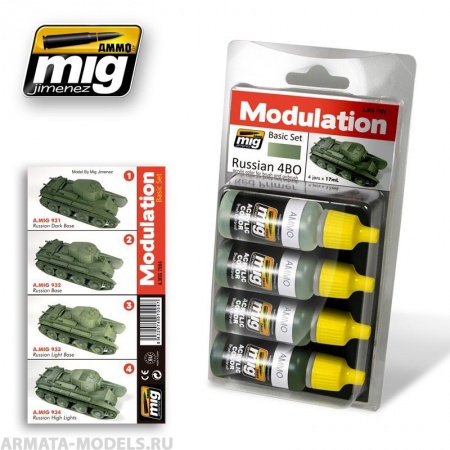 AMIG7004 Ammo Mig RUSSIAN 4BO MODULATION SET