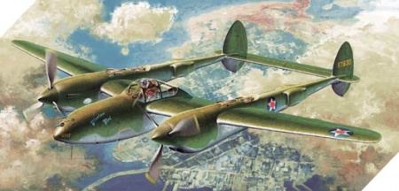 12208 Самолет  P-38F a Academy