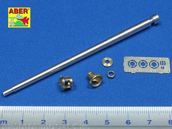 ABR-35-L-48  Дополнения для  Germ.75mm barrel for KwK40L/48 with late model muzzle brake for Pz.Kpfw.VI, Ausf.J late-Ausf.J final для Tamiya 1/35 ABR-35-L-48  Дополнения для  Germ.75mm barrel for KwK40L/48 with late model muzzle brake for Pz.Kpfw.VI, Ausf.J late-Ausf.J final для Tamiya 1/35