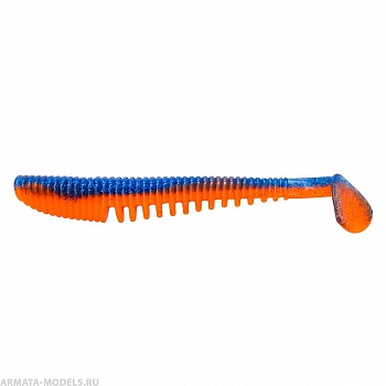 Виброхвост Varuna 4,33"/11см Star Blue & Orange 7шт. (HS-35-044) Helios