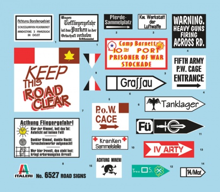 Набор фигурок 6527ИТ 2-я МИРОВАЯ: ДОРОЖНЫЕ ЗНАКИ 2 Italeri