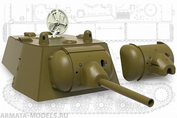 35241MIN КВ-1 Башня раннего типа ,два варианта установки маски пушки (+точенный ствол) 35241MIN КВ-1 Башня раннего типа ,два варианта установки маски пушки (+точенный ствол)