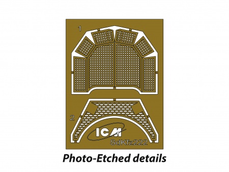 72411 Sd.Kfz.222, германский легкий бронеавтомобиль ICM