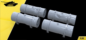 AM35986 Топливные баки мятые Т-34, ИС, ИСУ, КВ 4 шт.
