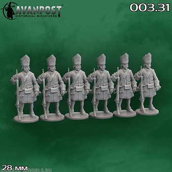 003.31АП Русские гренадёры, 1704-1721