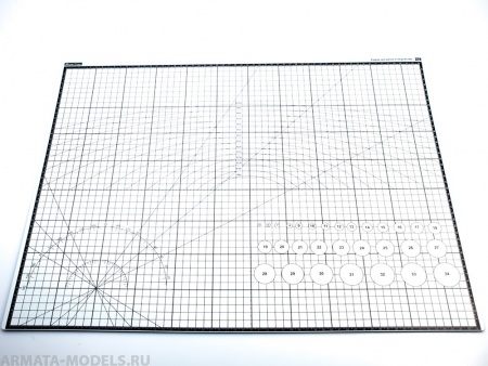 100125RK Коврик для резки А2, 3 слоя, белый