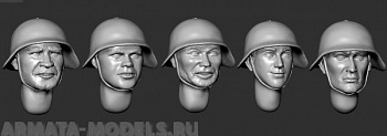 ARM356083 Советские солдаты в касках СШ-36, №1