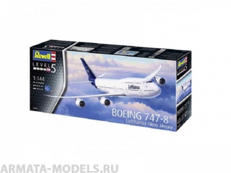 03891 Самолет Boeing 747-8 Lufthansa New Livery Revell 03891 Самолет Boeing 747-8 Lufthansa New Livery Revell