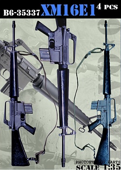 B6-35337 Миниатюра с фототравлением Винтовка XM16E1