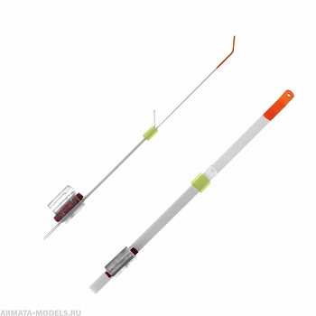 Кивок лавсановый двойной на силиконе NOD S-LS101 (90мм.жёсткость 0,50) (S-LS1015009) Helios( цена указана за упаковку, в количестве 10шт.)
