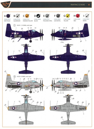 CP72005 XA2D-1 Douglas, Skyshark - CLEAR PROP Clear Prop