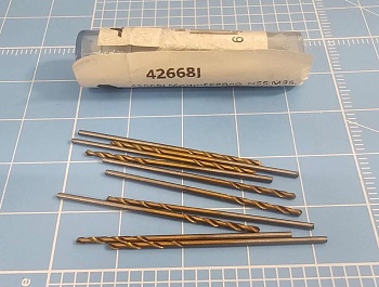 42668J Мини-сверло, HSS M35, титановое покрытие, d 0,95 мм, 10 шт.