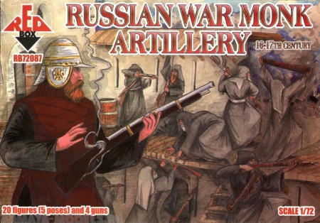 RB72087 Фигуры Russian War Monk Artillery 16-17 century Red Box