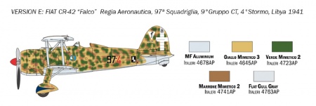 1437ИТ Fiat cr.42 Falco Italeri