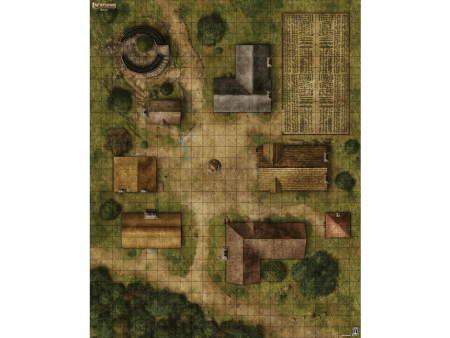 1807HW Pathfinder НРИ: Поле игровое «Деревня»