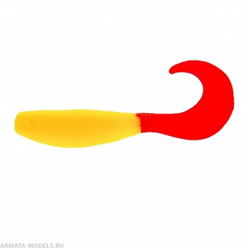 Твистер несъедоб. Hybrid 2,75''/7,0 см Yellow RT 100шт. (HS-13-038-N) Helios( цена указана за упаковку, в количестве 100шт.)