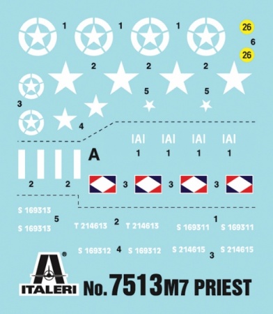 7513ИТ Танк М7 Priest 105mm HMC Italeri