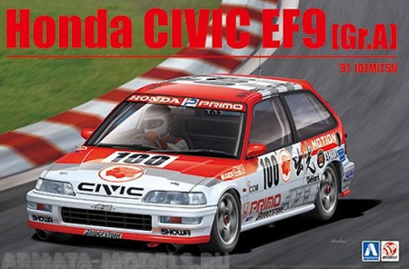 B24018  Honda EF9 Civic Gr.A 1992 Motion Aoshima B24018  Honda EF9 Civic Gr.A 1992 Motion Aoshima