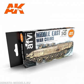 AK11648 Набор красок MIDDLE EAST WAR COLORS 3G