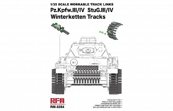 RM-5084 Сборная модель Рабочие траки Workable Winterketten Takcs for  Pz.Kpfw. III/IV & StuG.III/IV