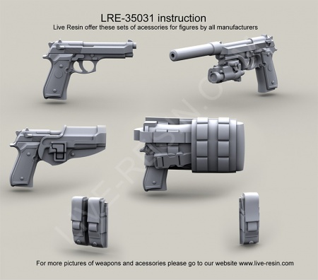 LRE35031 Пистолет армии США М9, различные варианты