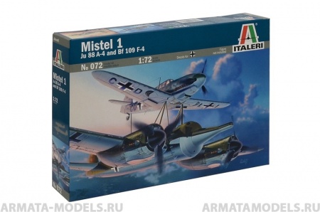 072ИТ Самолет Mistel 1 (JU-88 A4/Bf-109) Italeri