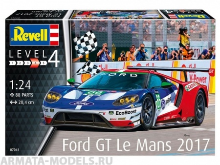 07041RE Автомобиль Ford GT Le Mans 2017 Revell 07041RE Автомобиль Ford GT Le Mans 2017 Revell