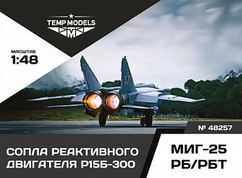 48257TMP СОПЛА РЕАКТИВНОГО ДВИГАТЕЛЯ Р15Б-300 ДЛЯ МИГ-25 РБ/РБТ